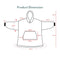 GOMINIMO Hoodie Blanket Adult Small Lattice GO-HB-130-AYS