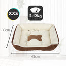 Floofi Pet Bed Bone (XXS Coffee) - PT-PB-160-QQQ