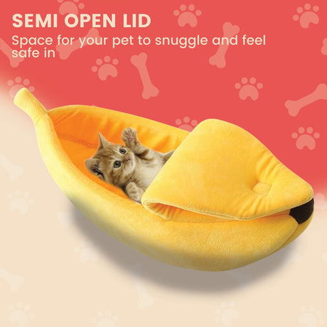 Floofi Banana Pet Bed (S Yellow) - PT-PB-118-QQQ