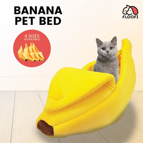 Floofi Banana Pet Bed (M Yellow) - PT-PB-192-QQQ