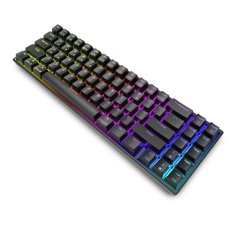Royal Kludge RK71 RGB Dual Mode Hot Swappable Mechanical Keyboard Black (Red Switch)