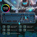 Royal Kludge RK918 RGB Wired Mechanical Keyboard Black (Blue Switch)