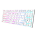 Royal Kludge RK92 Tri Mode Bluetooth RGB Hot Swappable Mechanical Keyboard White (Red Switch)