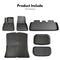 RYNOMATE Set of 6 Tesla Model-Y Floor Mats (Black) RNM-CM-100-BJ