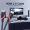 VCOM 5m HDMI to HDMI 2.0 Cable Black & Red CG525-R-5.0