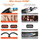 VCOM 5m Metal Plug HDMI to HDMI 2.0 Cable support 3D Ethernet 4K CG577-5.0