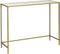 VASAGLE Console Table with Tempered Glass Golden LGT26G