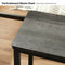 VASAGLE Bar Stools Set of 2 Bar Chairs Charcoal Gray LBC065B04