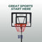 Verpeak Basketball Hoop Stand ( 2.1M - 2.60M ) BLACK VP-BHS-102-SBA