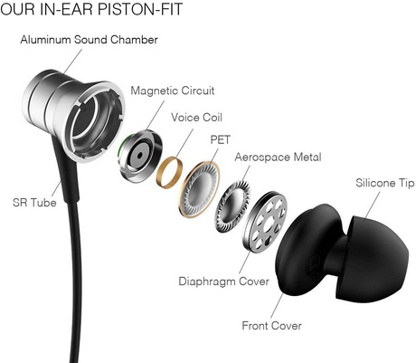 1MORE E1009-SV Piston Fit in-Ear Earphones Silver E1009-SV