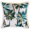 Cushion Cover-Coastal Fringe Natural-Palm Trees White-60cm x 60cm