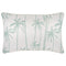 Cushion Cover-With Piping-Tall-Palms-Mint-35cm x 50cm