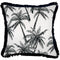 Cushion Cover-Coastal Fringe Black-Castaway-45cm x 45cm