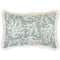 Cushion Cover-Coastal Fringe Natural-Coastal Coral Seafoam-35cm x 50cm
