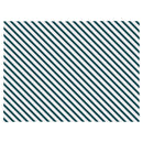Placemat set of 4-Side Stripe Teal-46cm x 33cm