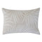 Cushion Cover-Boho Embroidery Single Sided-Palm Leaves White-30cm x 50cm