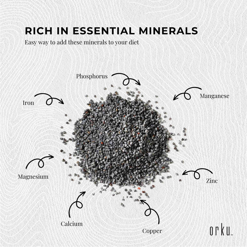 800g Poppy Seeds Bucket Blue Unwashed 100% Australian Food Cook Baking Mineral