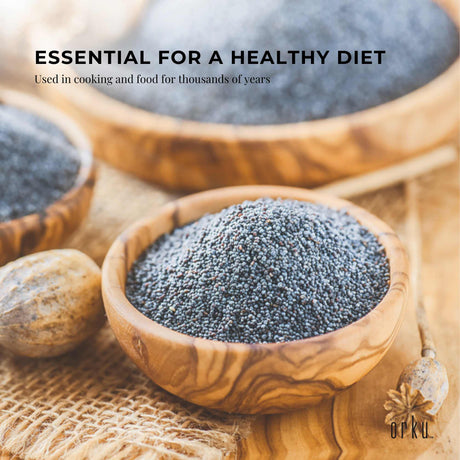 800g Poppy Seeds Bucket Blue Unwashed 100% Australian Food Cook Baking Mineral