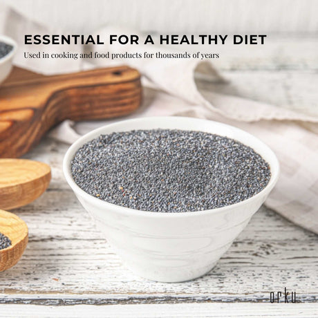 3.5Kg Poppy Seeds Bucket Blue Unwashed 100% Australian Food Cook Baking Mineral