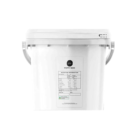 3.5Kg Poppy Seeds Bucket Blue Unwashed 100% Australian Food Cook Baking Mineral