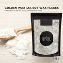50g Golden 464 Soy Wax Flakes - 100% Pure Natural DIY Candle Melts Chips