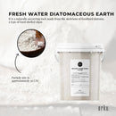 300g Organic Fine Diatomaceous Earth Tub - Food Grade Fossil Shell Flour Powder
