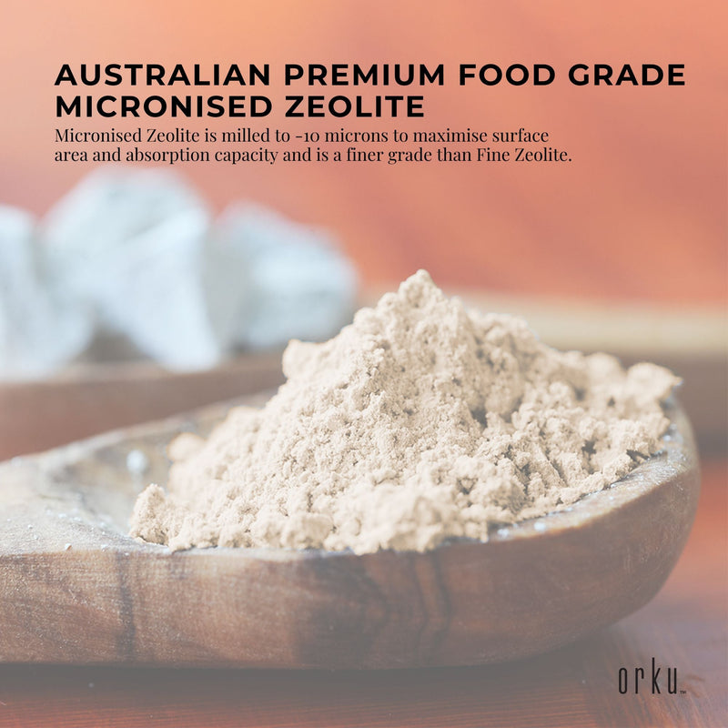 800g Pure Micronised Zeolite Powder Supplement Tub Micronized Volcamin