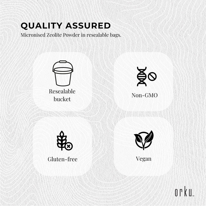 800g Pure Micronised Zeolite Powder Supplement Tub Micronized Volcamin