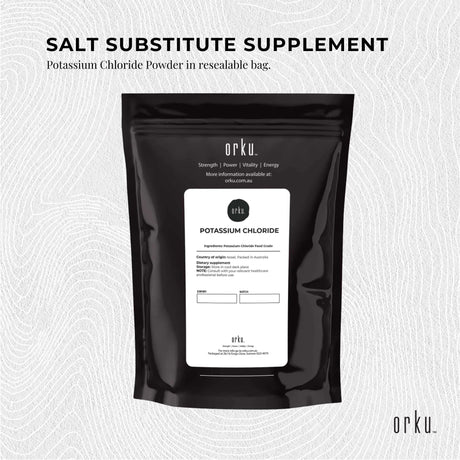 1Kg Potassium Chloride Powder - Pure E508 Food Grade Salt Substitute Supplement