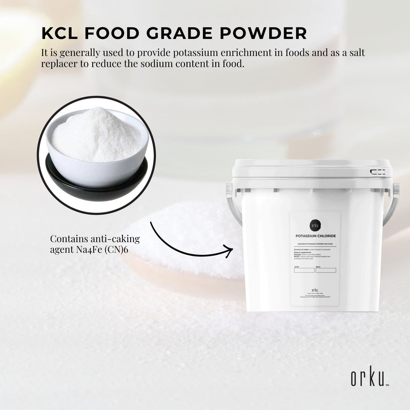 1.3Kg Potassium Chloride Powder Tub - Pure KCL E508 Food Grade Supplement