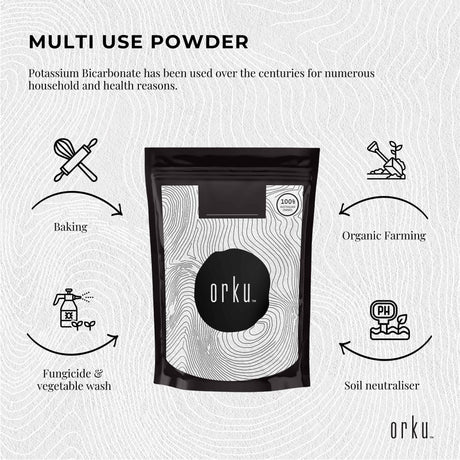 400g Organic Potassium Bicarbonate Powder - Food Grade Pure FCC Brewing Baking