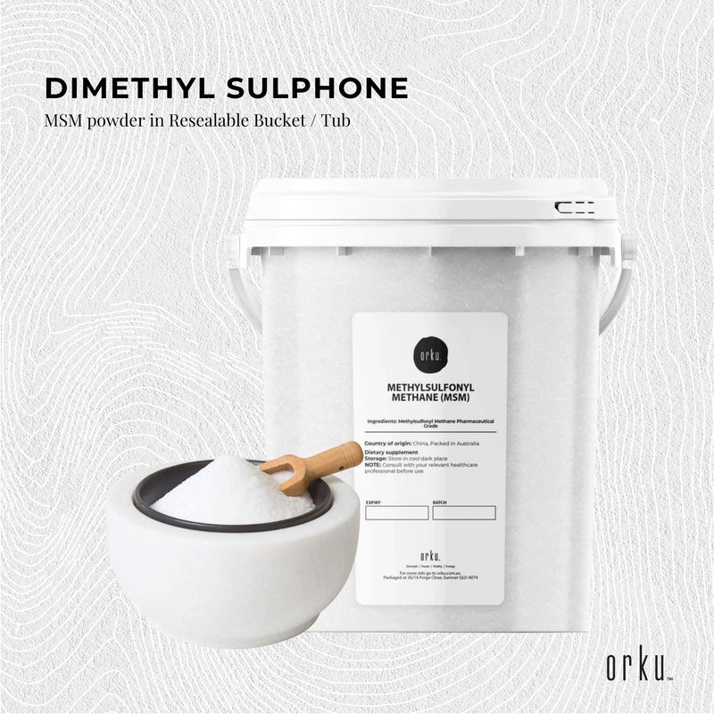 800g MSM Powder or Crystals Tub - 99% Pure Methylsulfonylmethane Dimethyl Sulfone