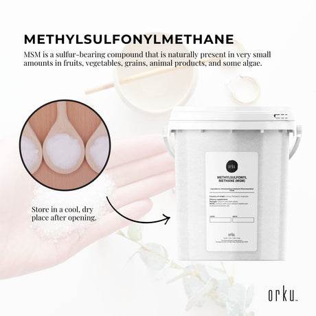 800g MSM Powder or Crystals Tub - 99% Pure Methylsulfonylmethane Dimethyl Sulfone
