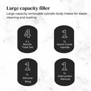 5L Manual Vertical Sausage Filler - Stainless Stuffer Meat Press Machine