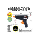 40w Hot Glue Gun Handy Hardware SAA RCM Craft Adhesive 2x 11mmx100mm Sticks