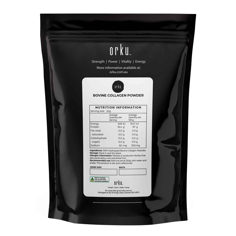 100g Collagen Powder - Bovine Hydrolysate Protein Peptide Supplement Unflavoured