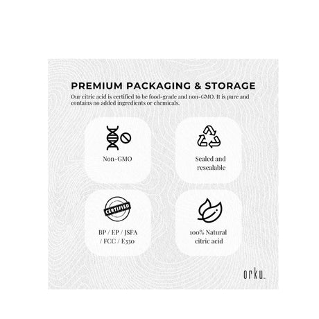 5Kg Citric Acid Powder - Food Grade Anhydrous GMO Free Preservative c6h807