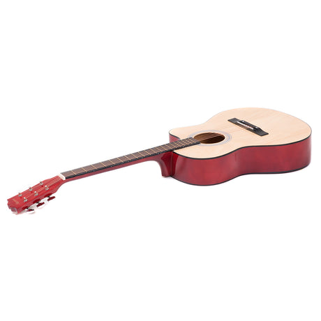 Karrera Acoustic Cutaway 40in Guitar - Natural