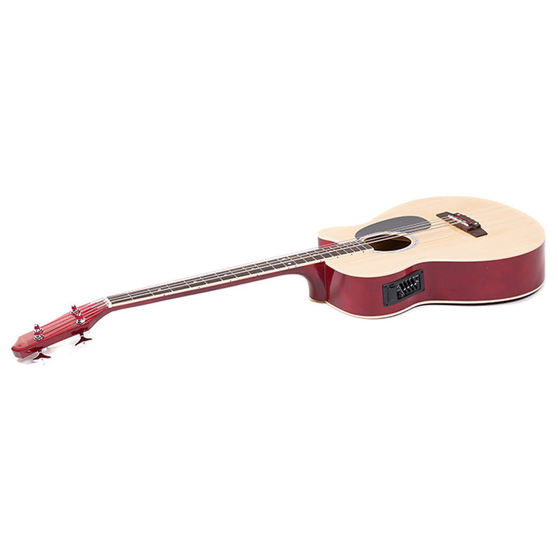 Karrera 43in Acoustic Bass Guitar with electric pickup   - Natural