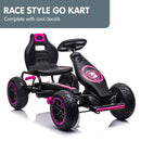 Kahuna G18 Kids Ride On Pedal Go Kart - Rose Pink