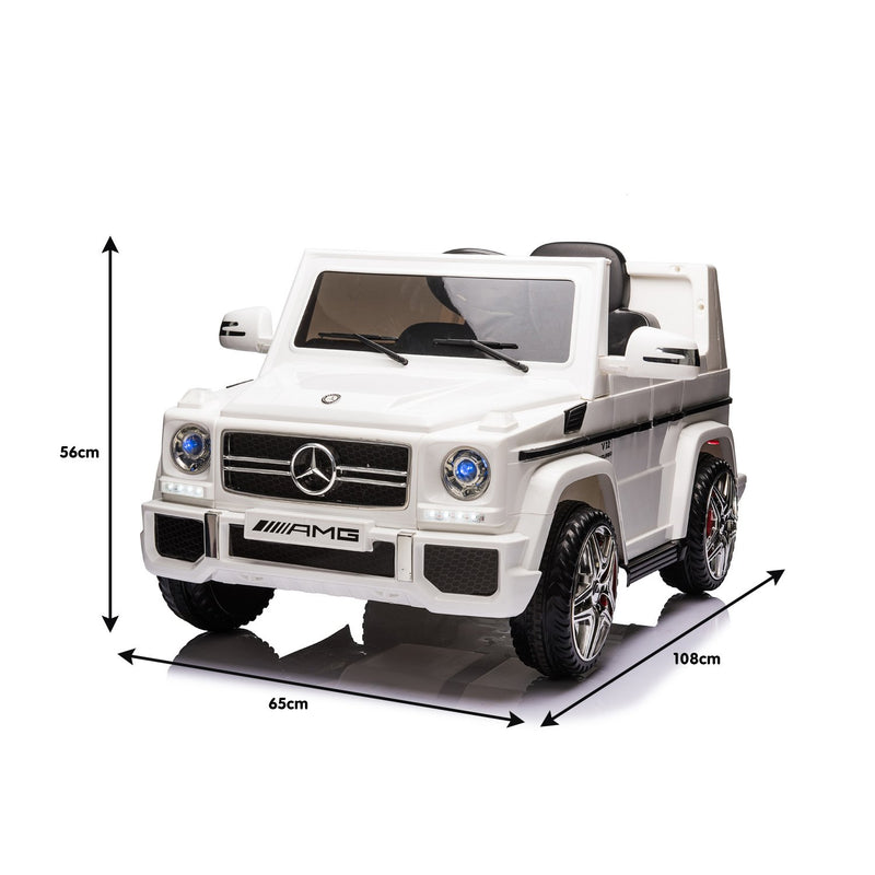 Kahuna Mercedes Benz AMG G65 Licensed Kids Ride On Electric Car Remote Control - White