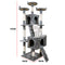 Furtastic 170cm Cat Tree Scratching Post - Silver Grey