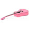 Karrera 38in Cutaway Acoustic Guitar with guitar bag - Pink
