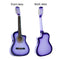 Karrera 38in Pro Cutaway Acoustic Guitar with guitar bag - Purple Burst