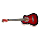 Karrera 38in Pro Cutaway Acoustic Guitar with guitar bag - Red Burst