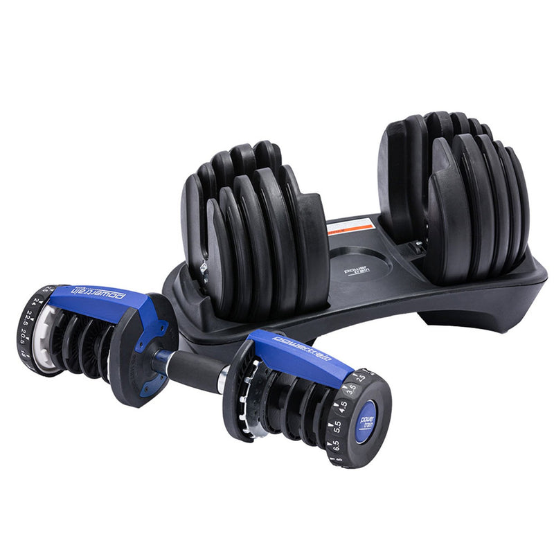 Powertrain  24KG Adjustable Home Gym Dumbbell - Blue