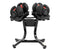 Powertrain 2x 24kg  Adjustable Dumbbells with Stand