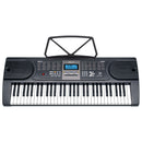 Karrera 61 Keys Electronic LED Keyboard Piano with Stand - Black