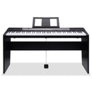 Karrera 88 Keys Electronic Keyboard Piano with Stand Black