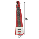 Karrera 6-String Steel Lap Guitar - Metallic Red